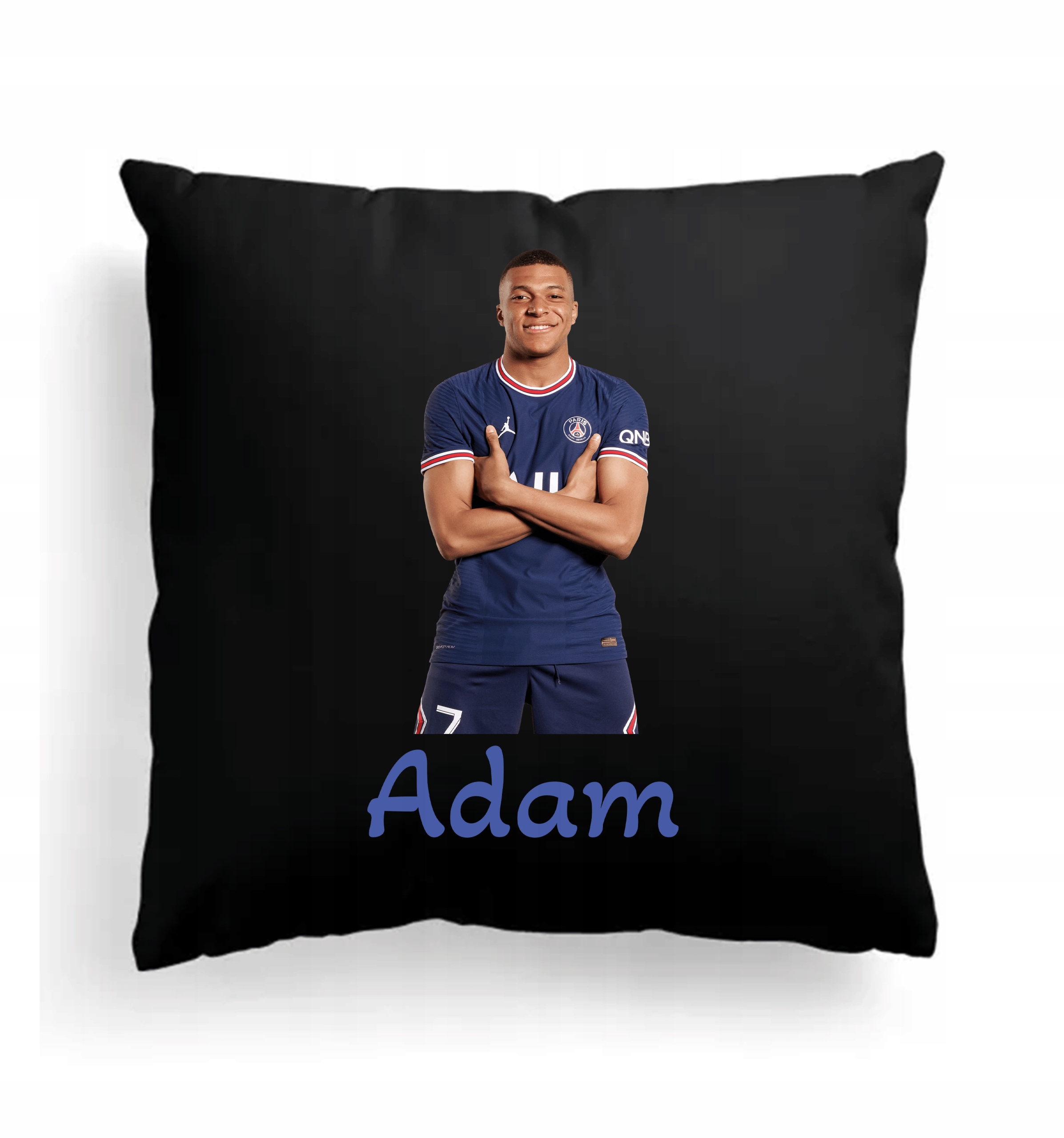 Foto Poduszka Czarna Kylian Mbappe PSG + IMIĘ 9