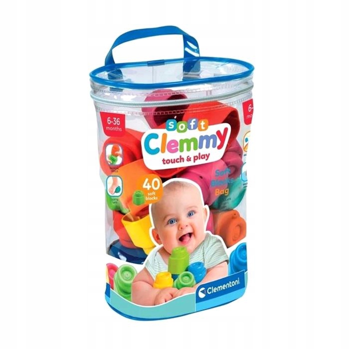 CLEMMY SOFT. WORECZEK Z 40 KLOCKAMI