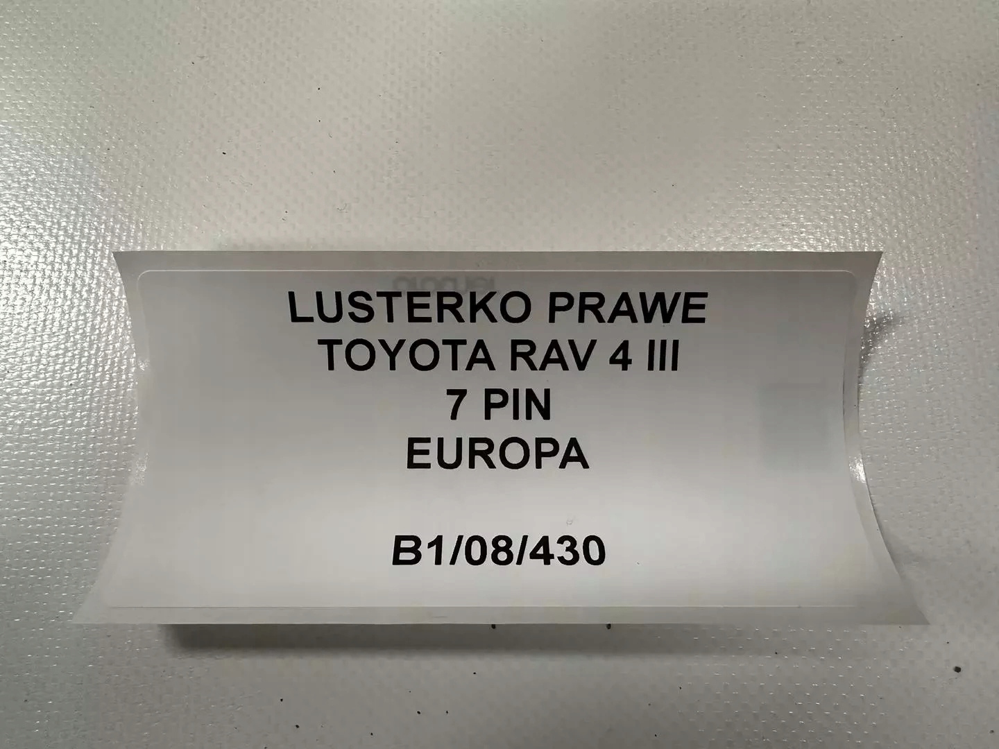 mirror right TOYOTA RAV 4 III 7 PIN EUROPA ORYG