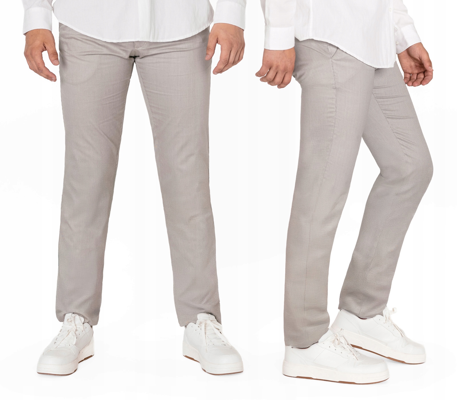 Elegantní pánské společenské kalhoty Chinosy Hunter 410/02 W32L36