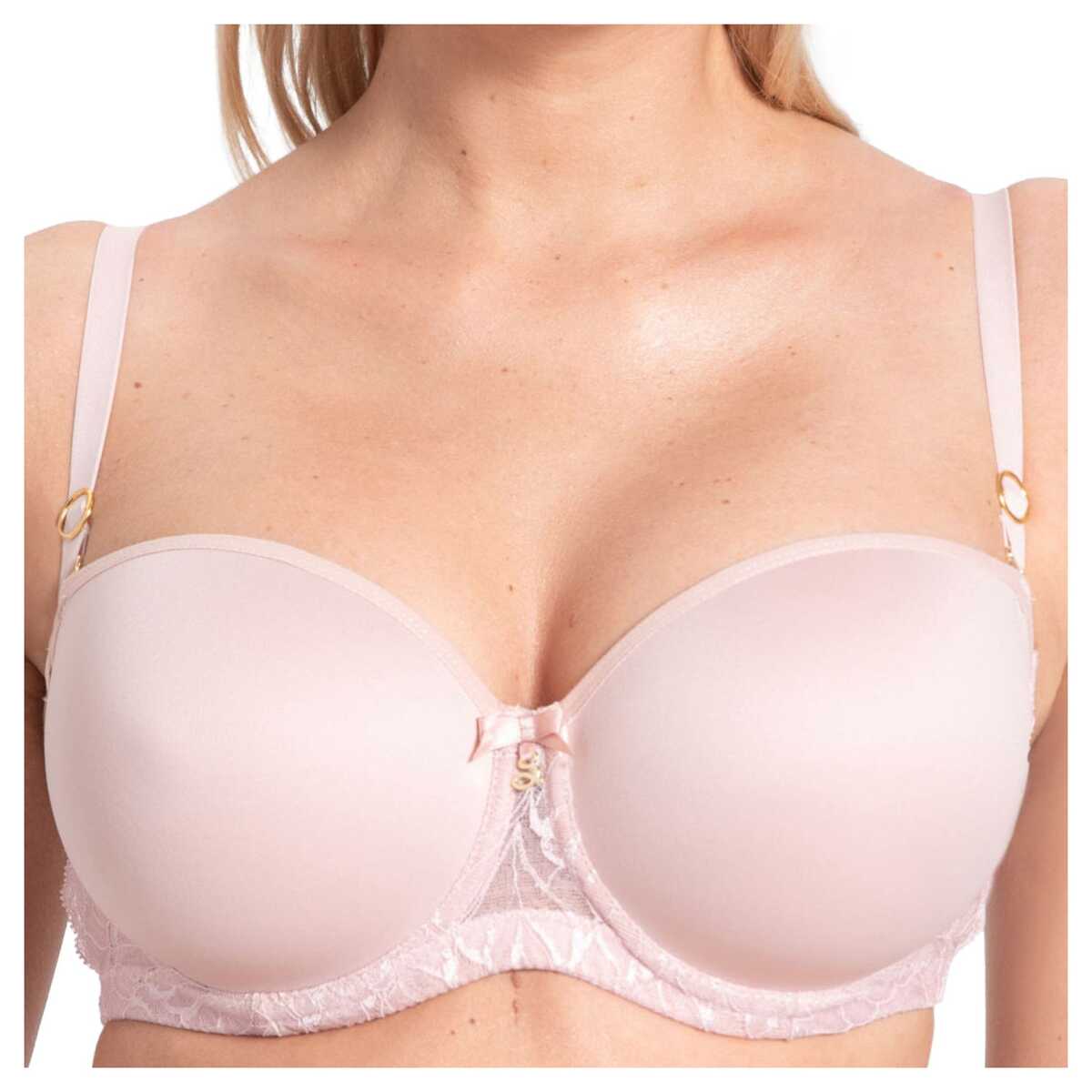 Samanta Podprsenka balkonetka hladká podprsenka Amelia A450 pudrová 75E