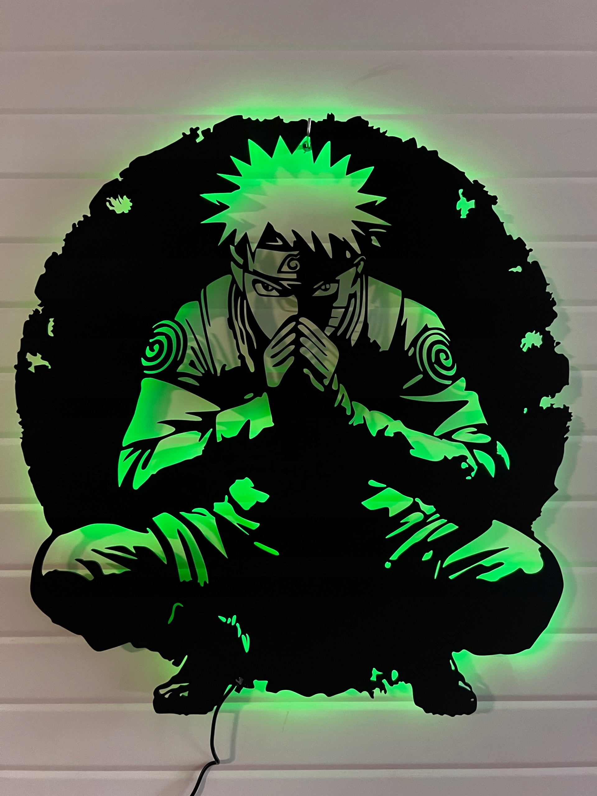 Obraz Drewniany Anime Naruto Led Dekoracja Ścienna Obraz 3D