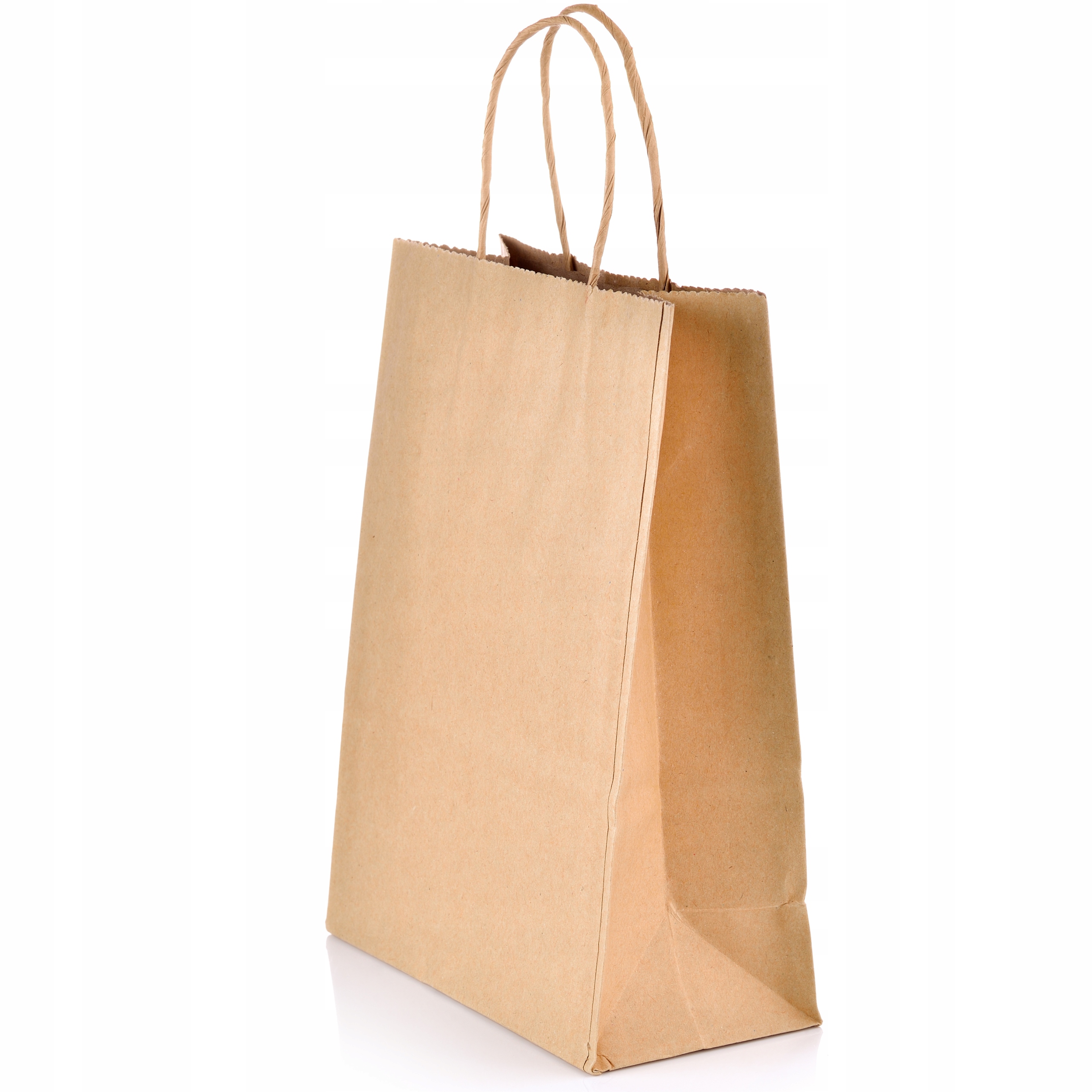 

Torebki papierowe szare z uchem 18x8x21 cm 25 szt.