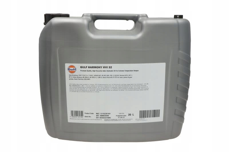 Olej hydrauliczny GULF 3606-20L Pojemność opakowania 20 l