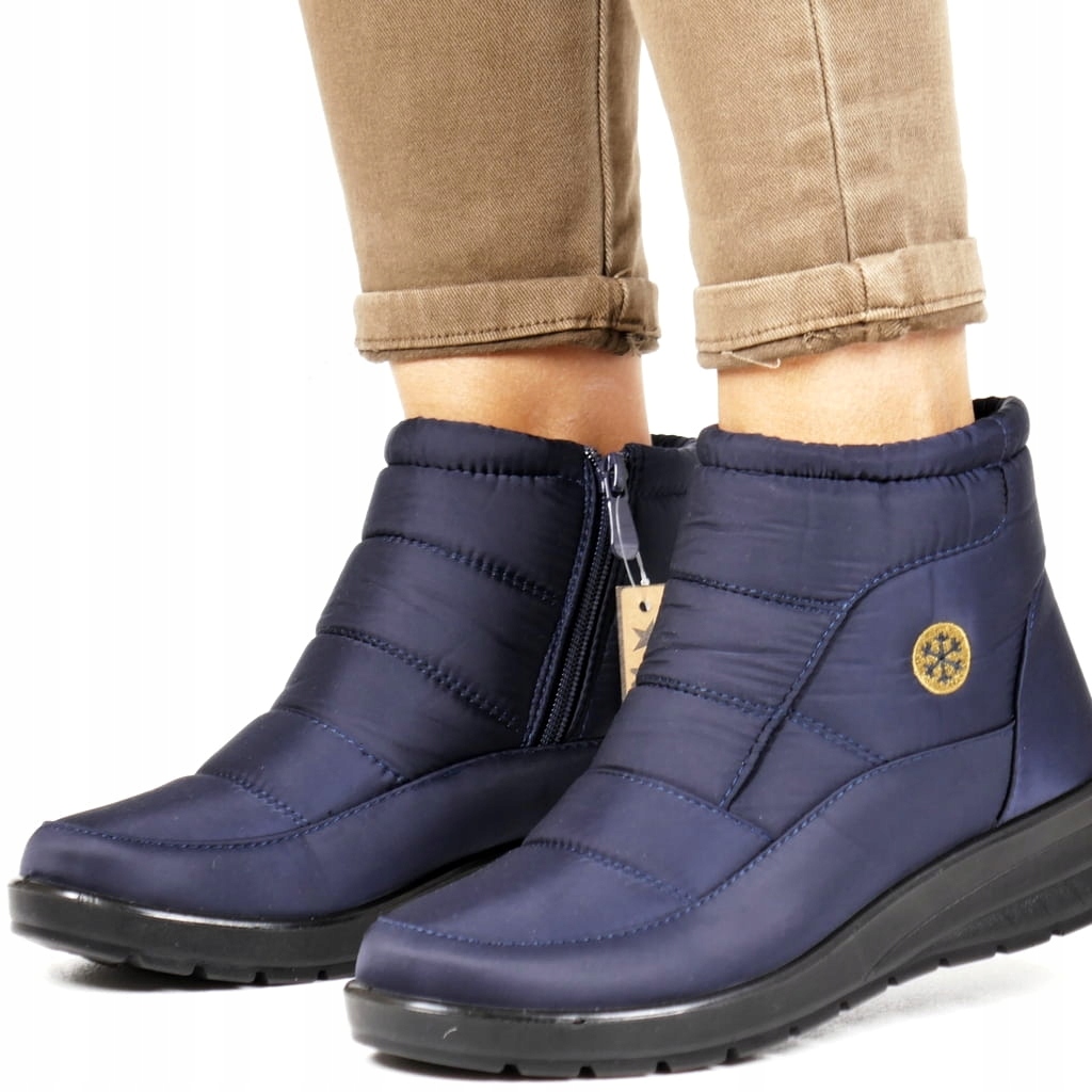 Modré Dámské Sněhule Na Koturnu, Lehké, Pro Každodenní Nošení, Materiál