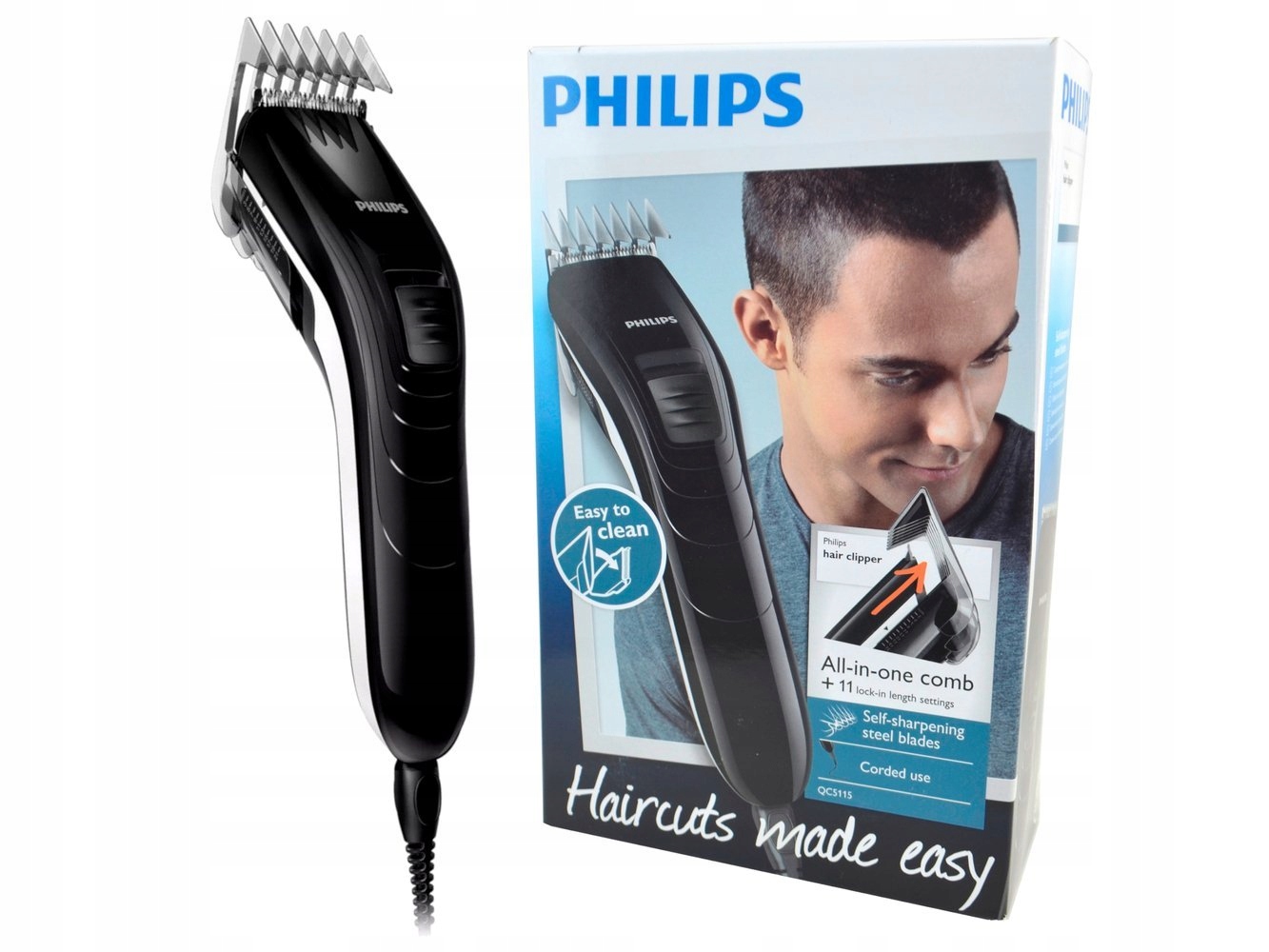 MASZYNKA DO STRZYŻENIA WŁOSÓW PHILIPS QC5115/15 - Sklep, Opinie, Cena w ...