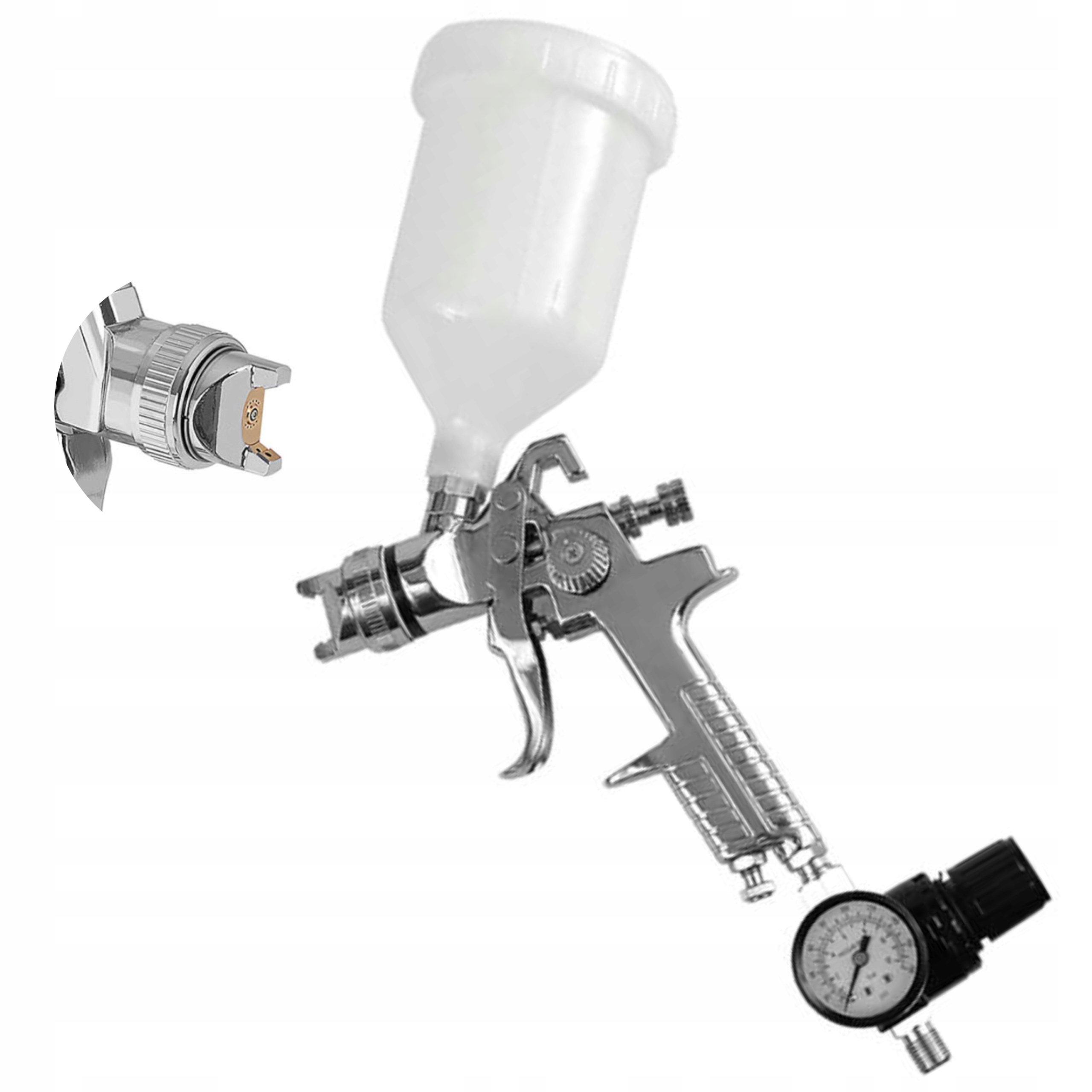 PISTOLET LAKIERNICZY HVLP GÓRNY ZBIORNIK 0,6L