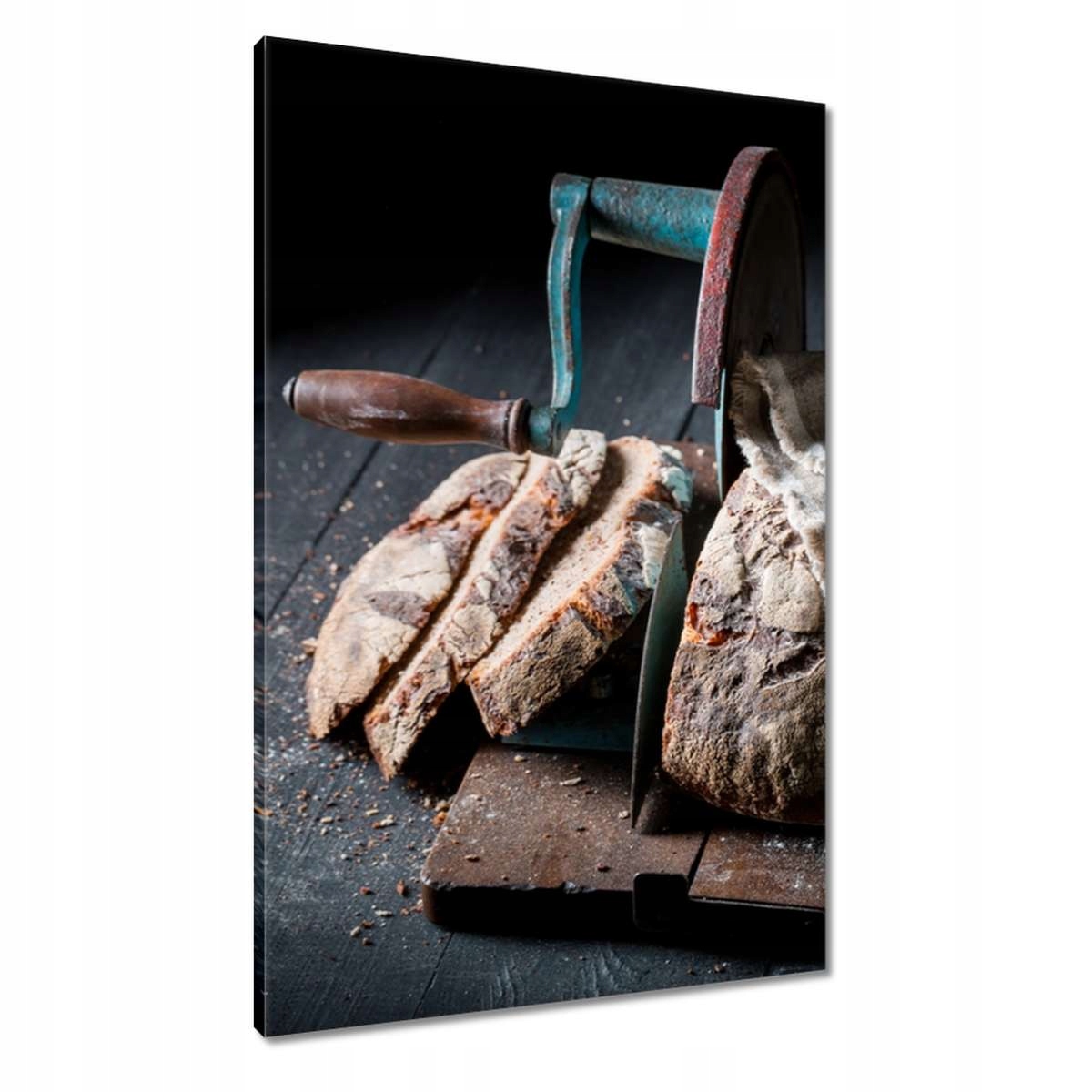 Obrazy 60x90 Chléb na kráječi a mouka