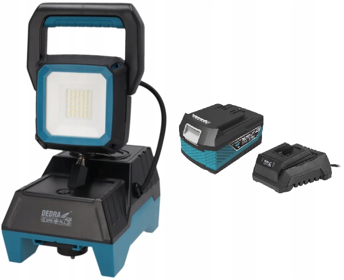 Dedra Dílenská lampa akumulátor 4AH Komplet 18V Sas+all DED6905 1600lm