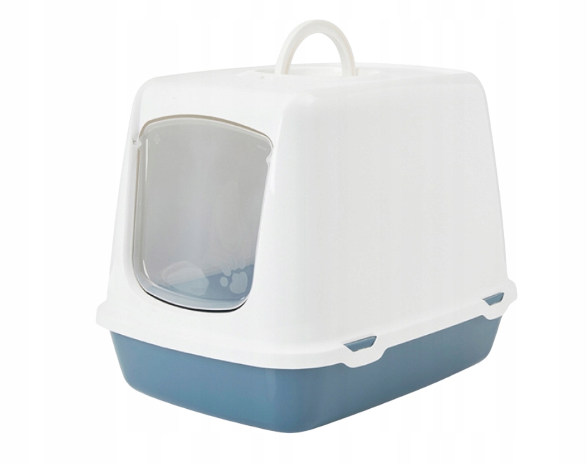Levně Savic Toaleta pro kočky Oscar zhasnutá světle modrá /50x37x39 Cm