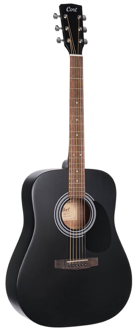 Cort AD810 Bks Czarna Gitara Akustyczna Black Dreadnought Western