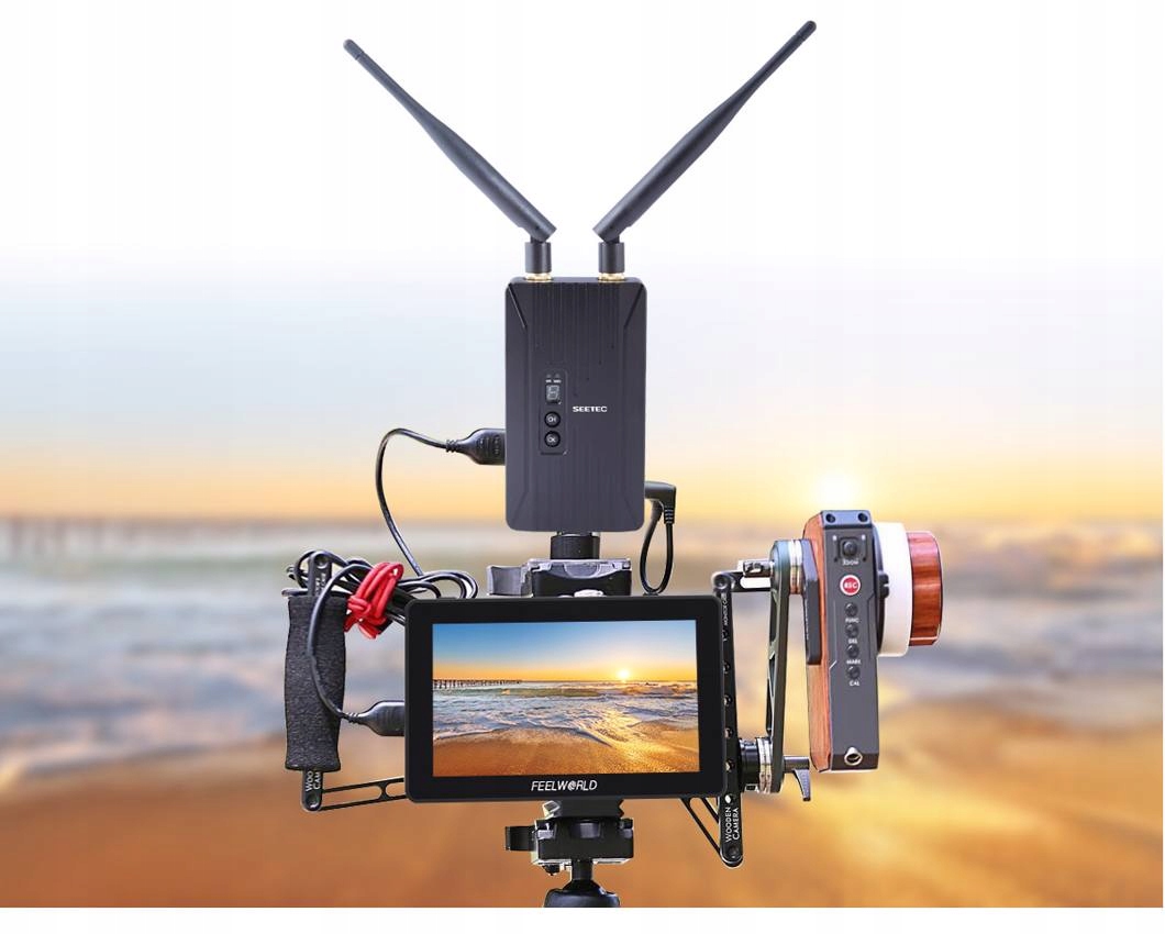 Monitor podglądowy Feelworld F6 Plus 6'' 4K Kolor czarny