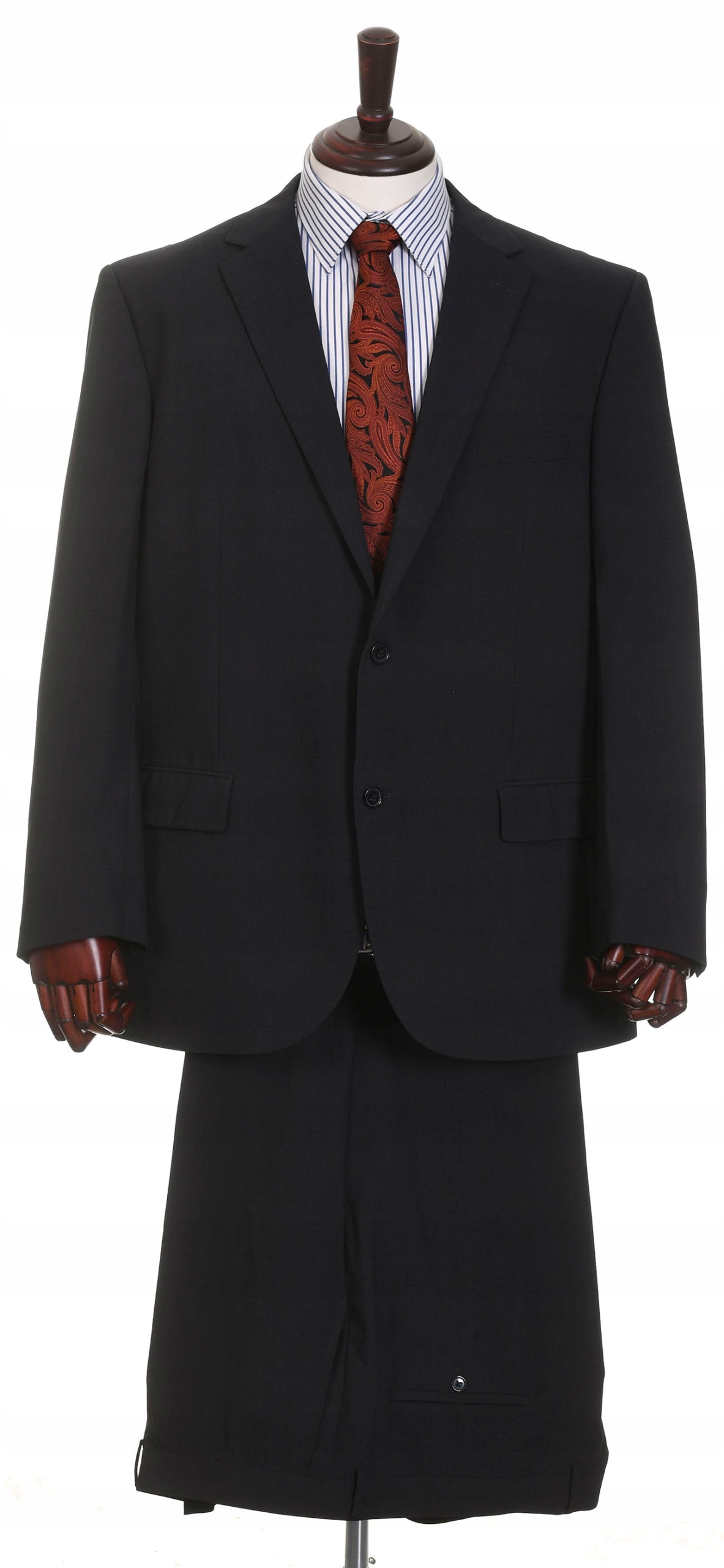 MANSIZE elegancki grafitowy garnitur męski 44% wełna r. 60