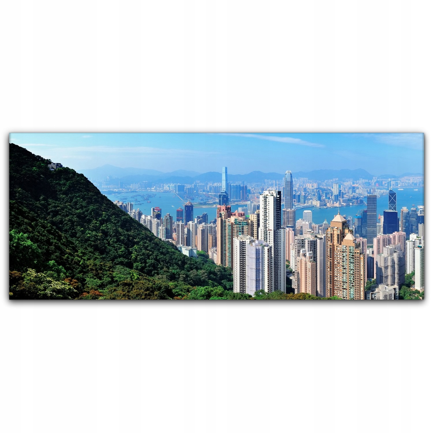 

foto-obraz na płótnie 125x50 Hong Kong Góry Miasto