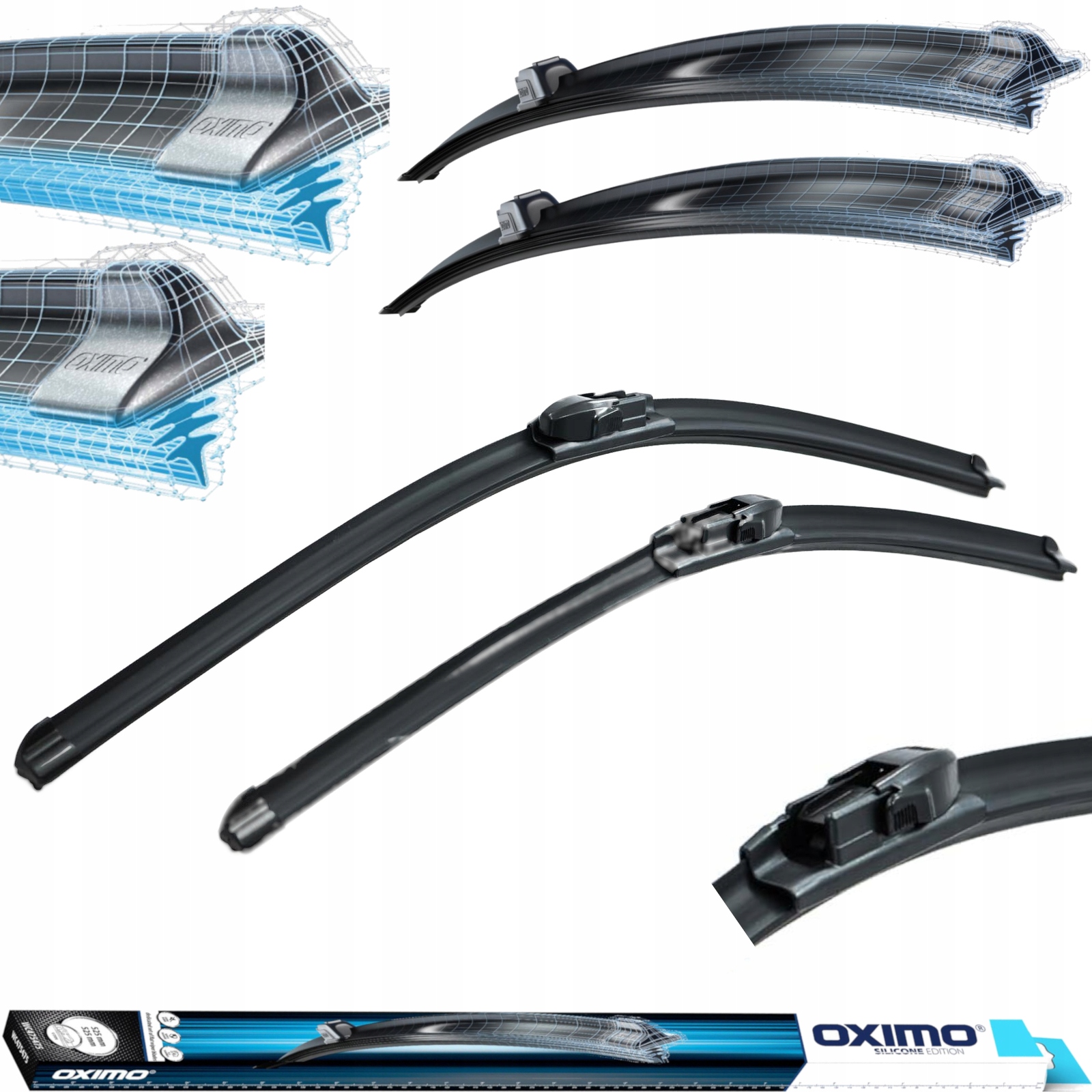 

Wycieraczki Oximo Zestaw Pióra WGP350425 komplet