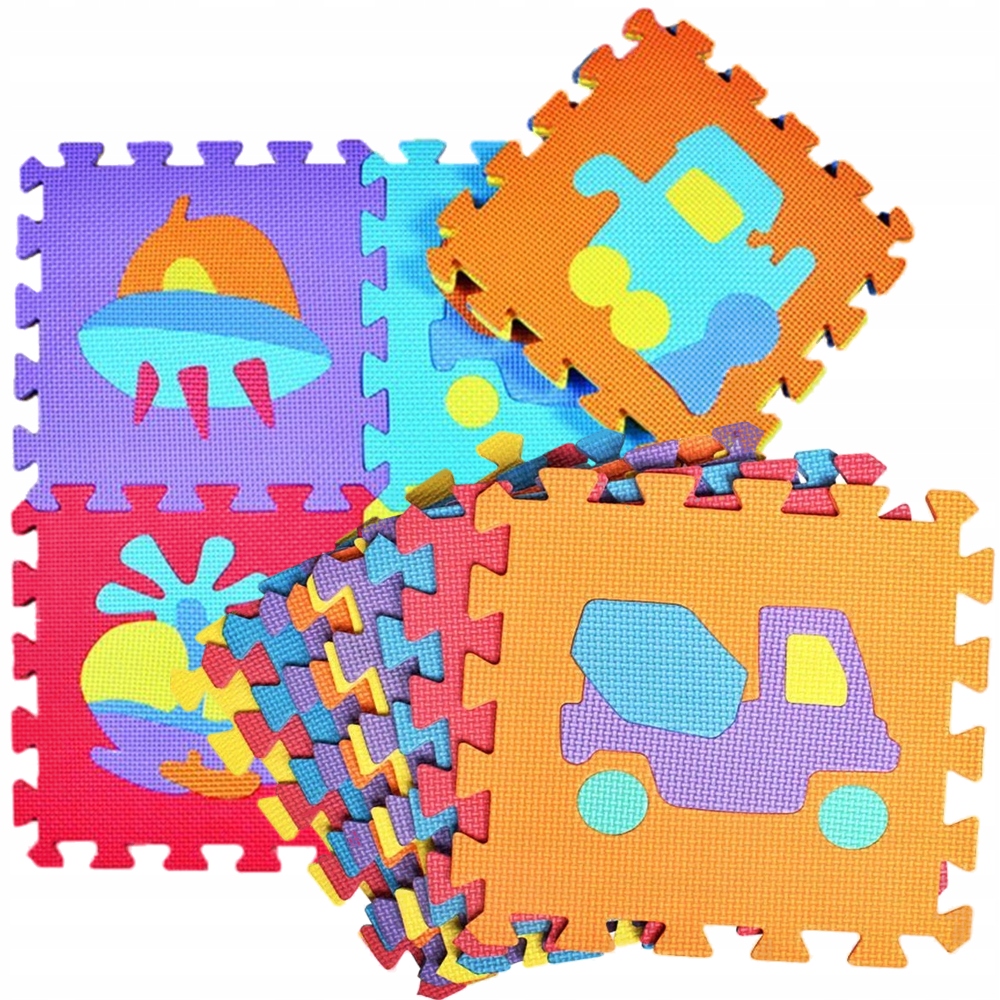 

Mata Piankowa Duże Puzzle Piankowe pojazdy 10 szt