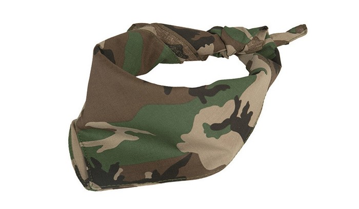 Mil-Tec - Chusta / Bandana - Woodland Twarz