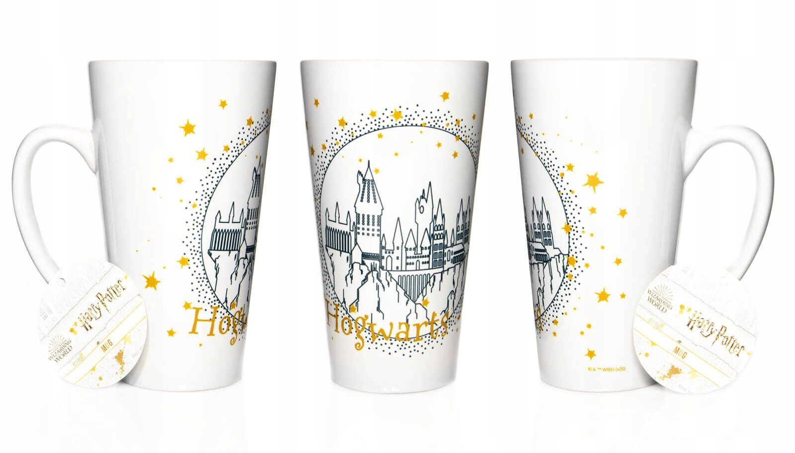 Wysoki kubek latte Harry Potter Hogwart 450 ml Wzór dominujący Inny wzór