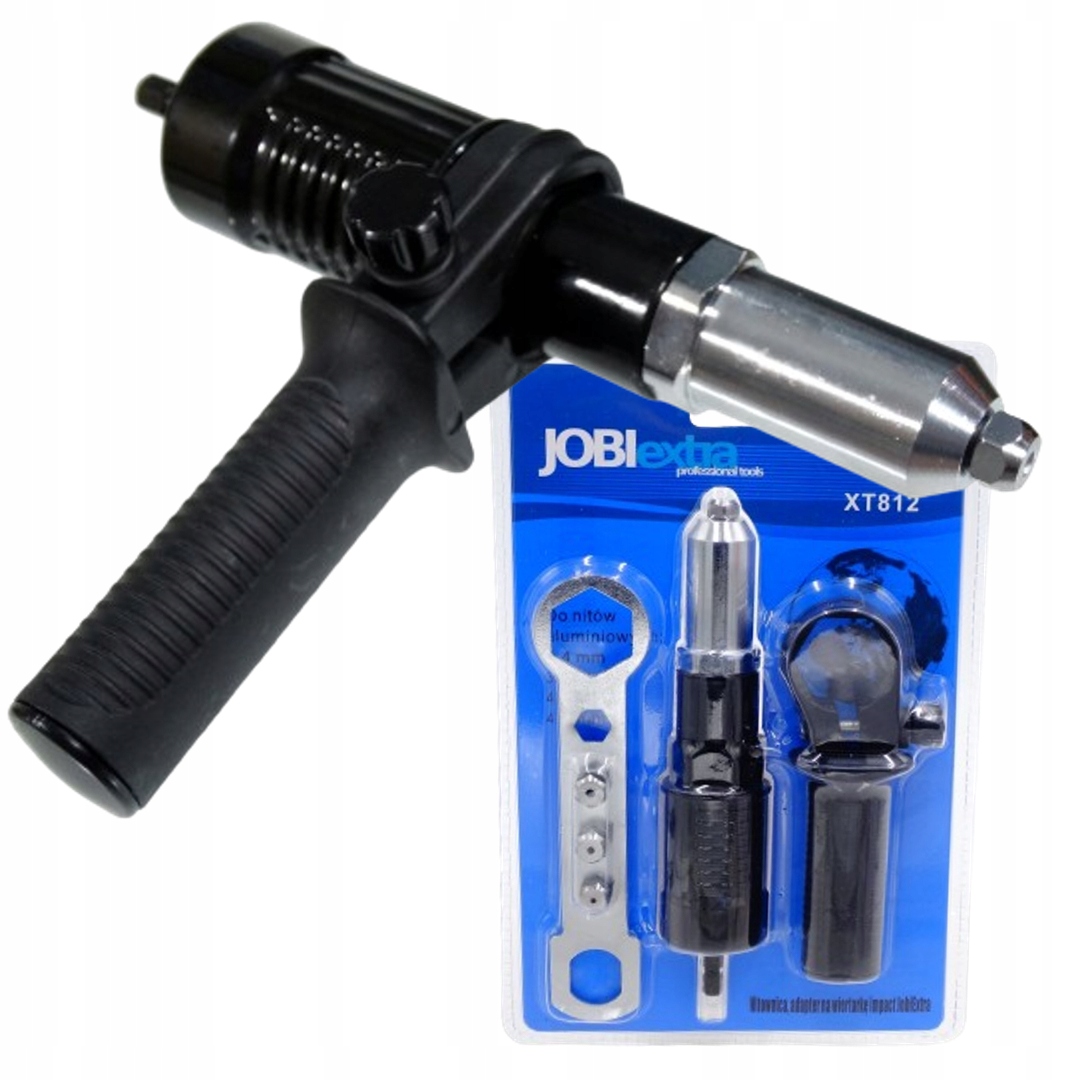 Jobi Nitownica przystawka adapter do nitów na wiertarkę wkrętarkę XT812