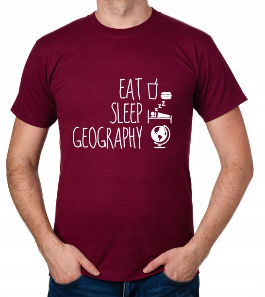 

koszulka Eat Sleep Geography prezent