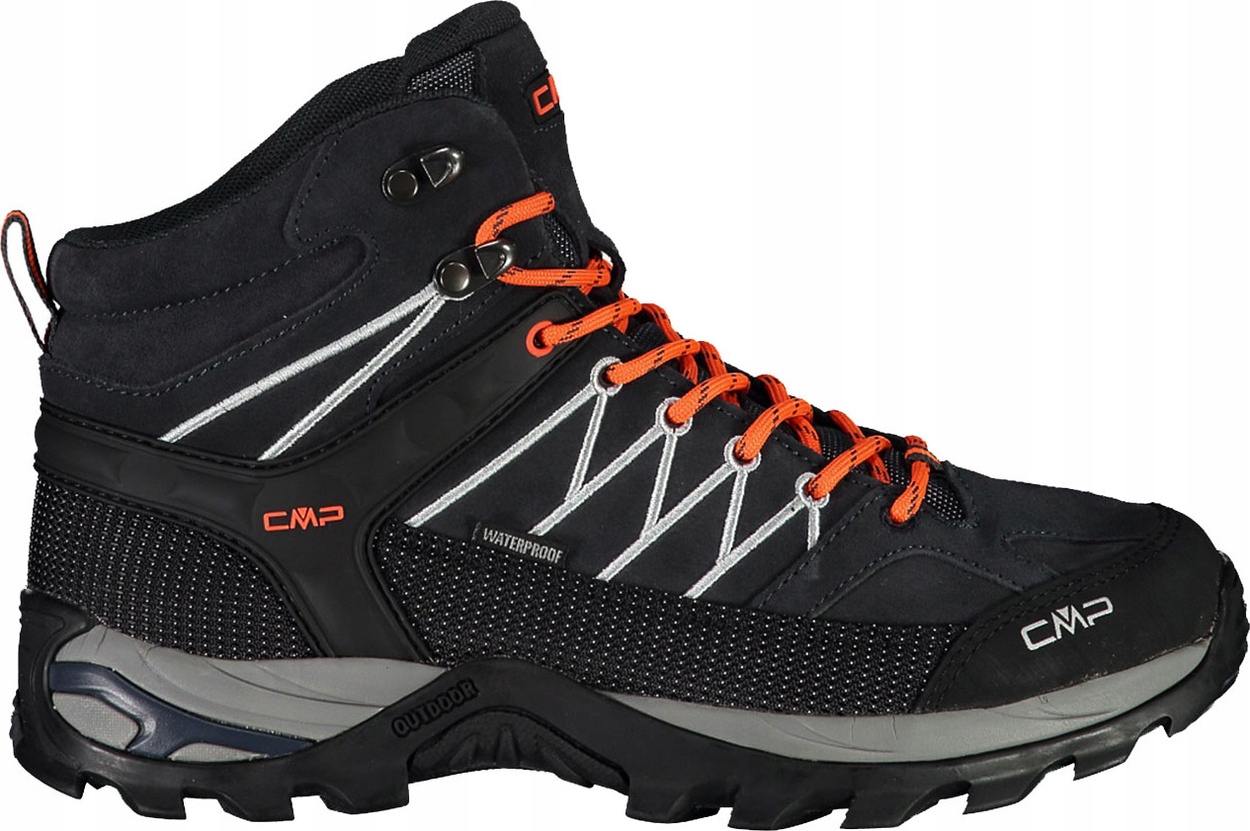 Buty Trekkingowe Męskie Cmp Rigel MID Wp Černo-oranžové 3Q1294 vel. 45
