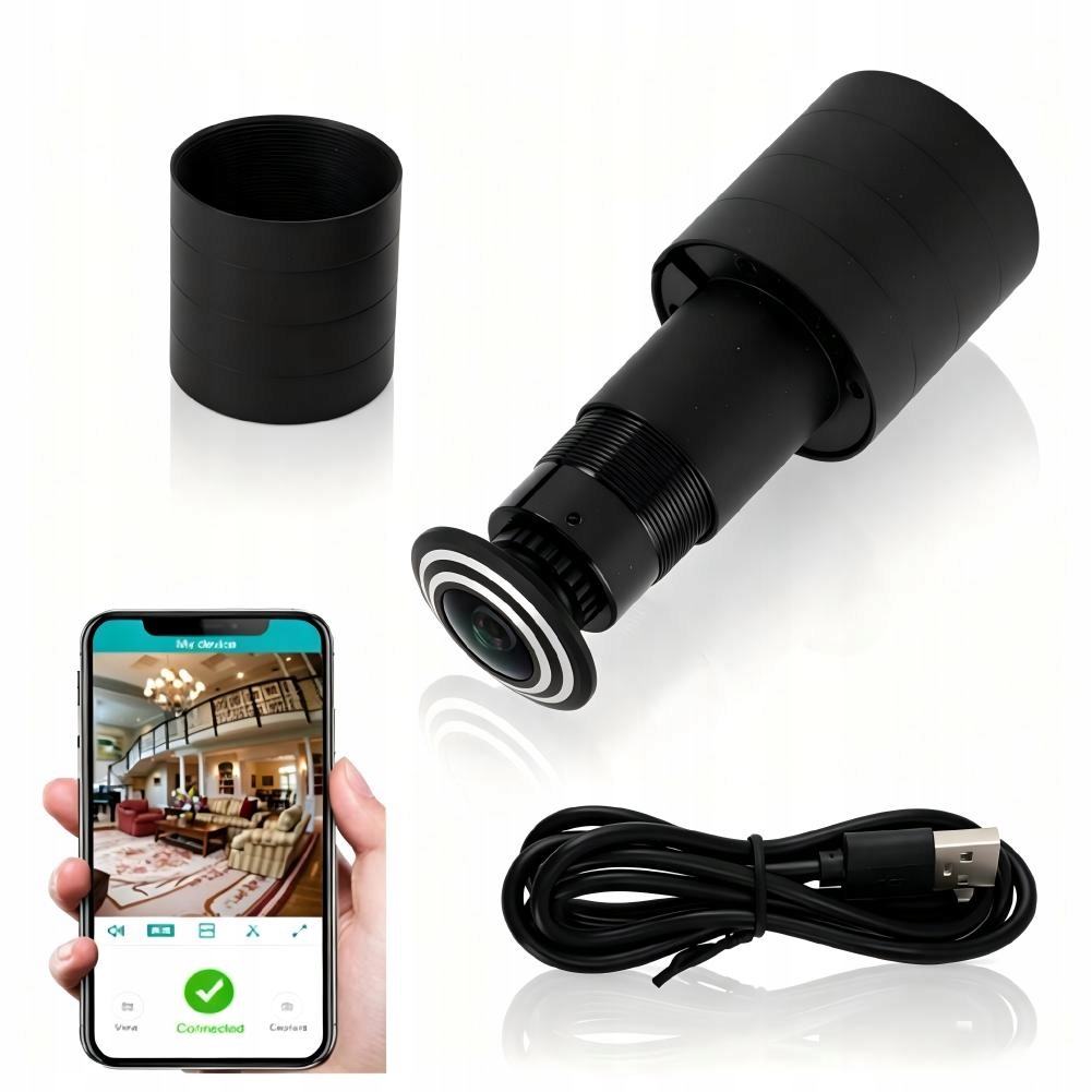 Kamera Dveřní Kukátko Jidáš Bezdrátová Tuya Fhd 1080P Wifi Domácí Kancelář