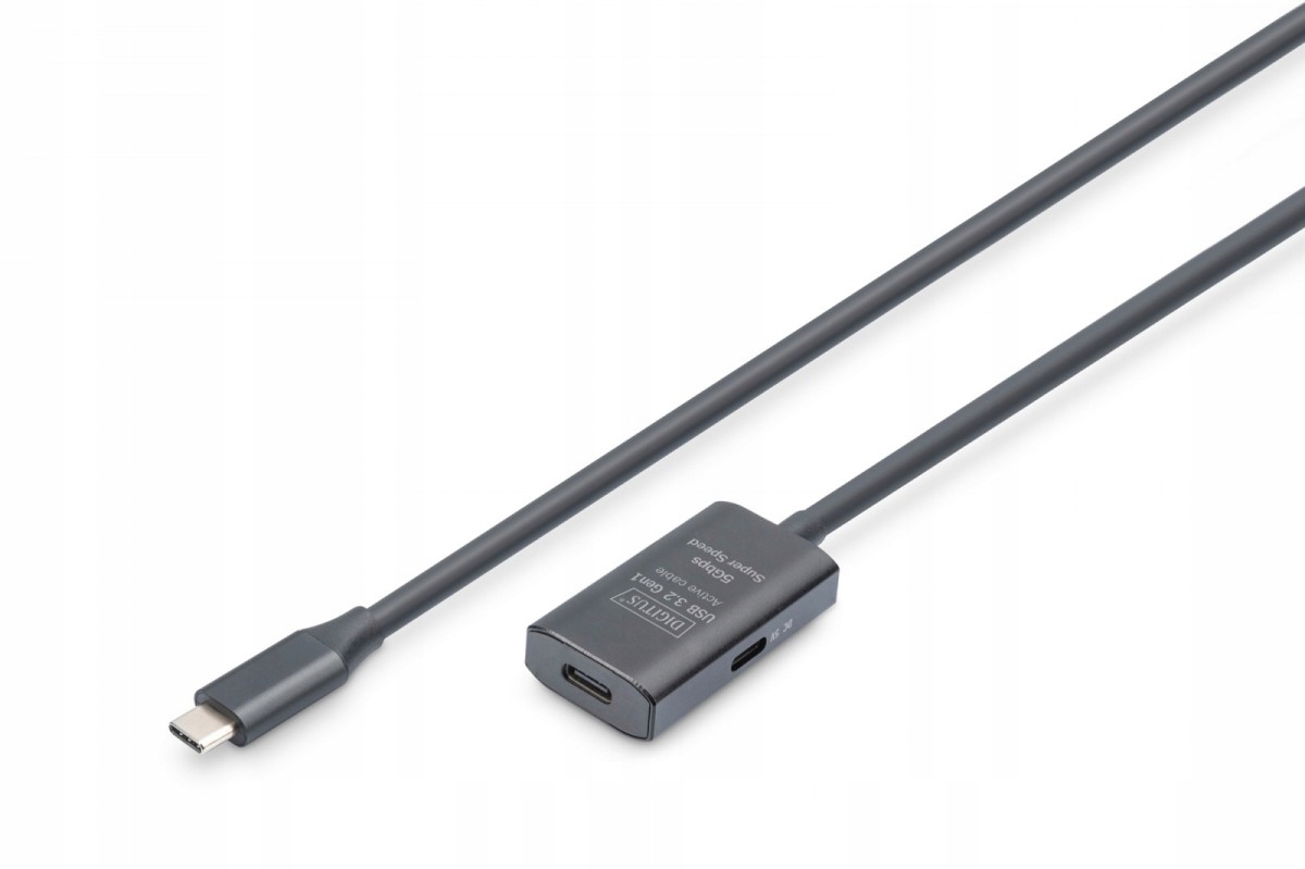 Aktivní prodlužovací kabel Usb-c Usb-c, Usb 3.2 Gen1, 5Gbps, 5 m