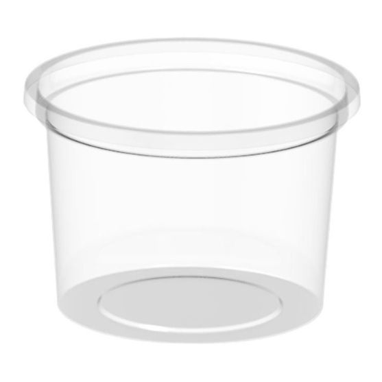 Pojemnik okrągły na sos 100 ml transparentny 100 szt.