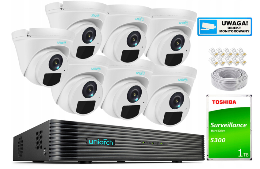 Sada 5Mpx 7 kamier na monitorovanie