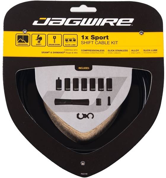 Zestaw przerzutkowy Jagwire Sport Shift Czarny 1x UCK350 linka+pancerz
