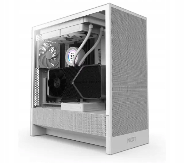 Nzxt skříň H5 Flow edition 2x120 mm fan Usb 3.0 Usb-c 3.1 průhledná