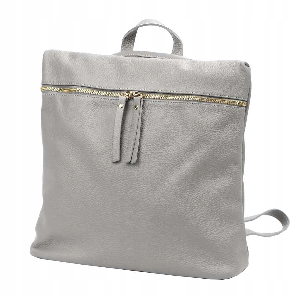 Dámská kožená kabelka Luka 24-034 Popiel Kabelka Přes Rameno Batoh A4