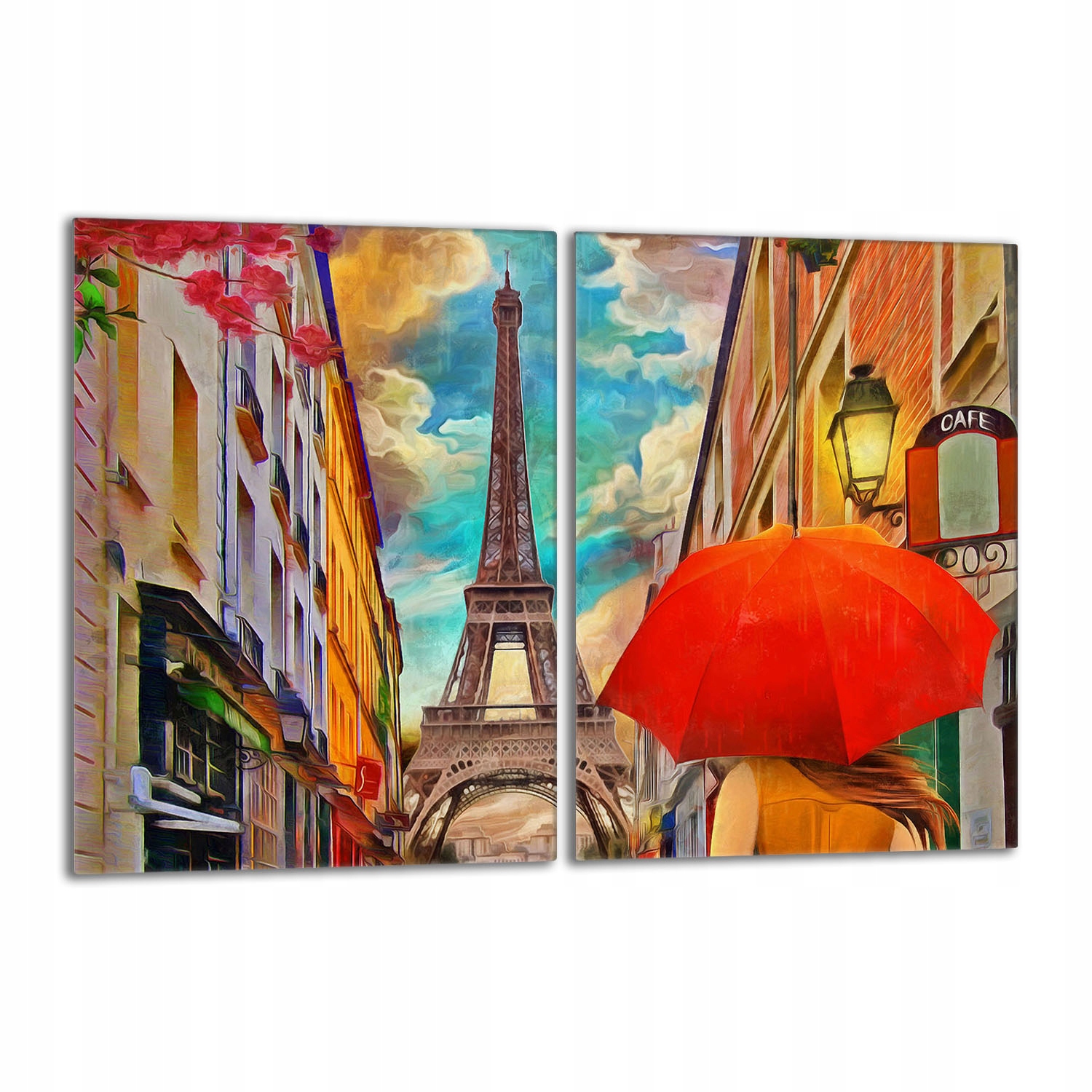 Skleněná ochranná deska na sporák 2x40x52 Paříž Do Kuchyně