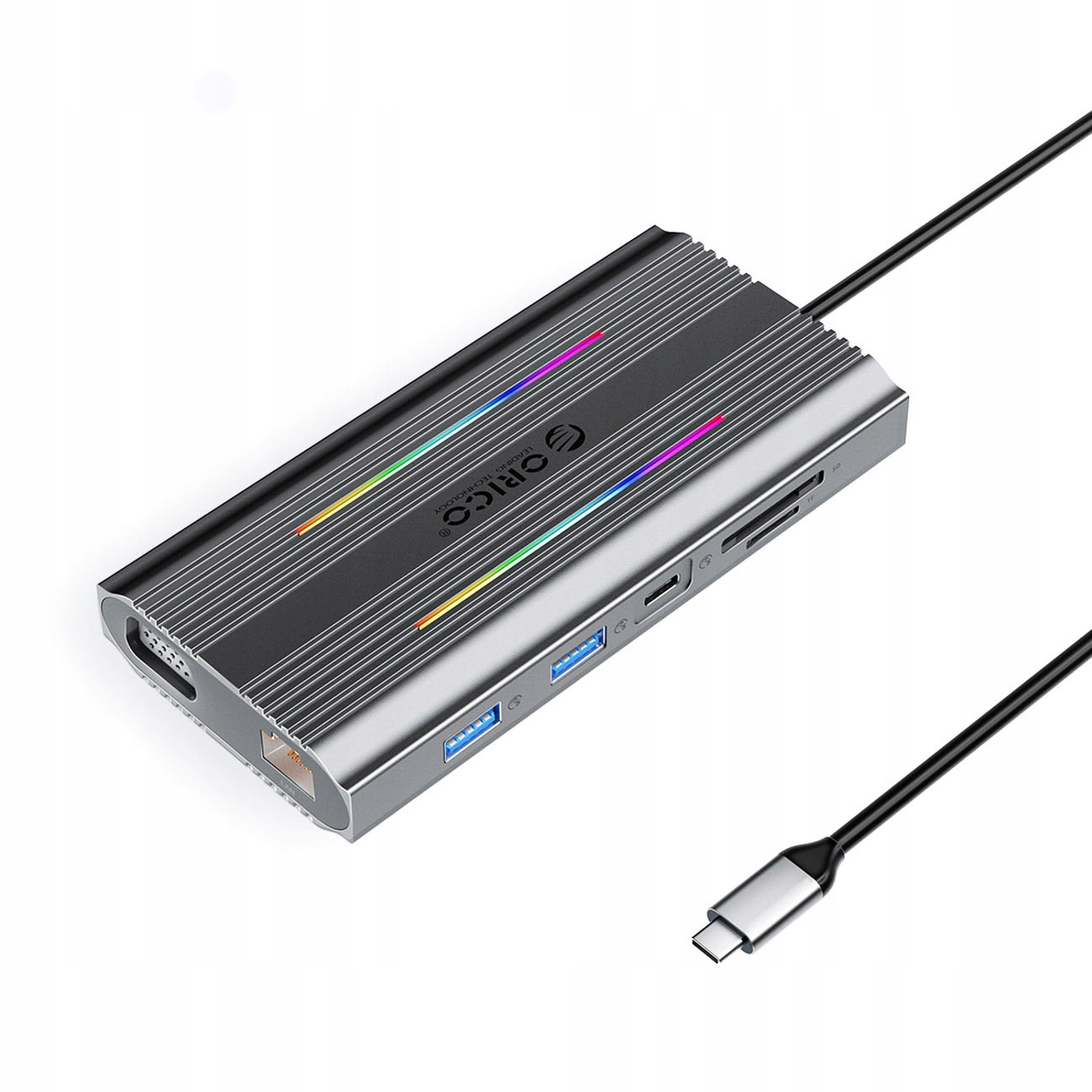 Stacja dokująca Hub 12w1 Usb-c Usb-a Usb-c Hdmi Vga RJ45 Sd Pd 100W 4K 10