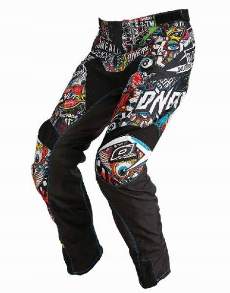 Motocyklové nohavice off road O'neal Mayhem Crank Black/Multi 34