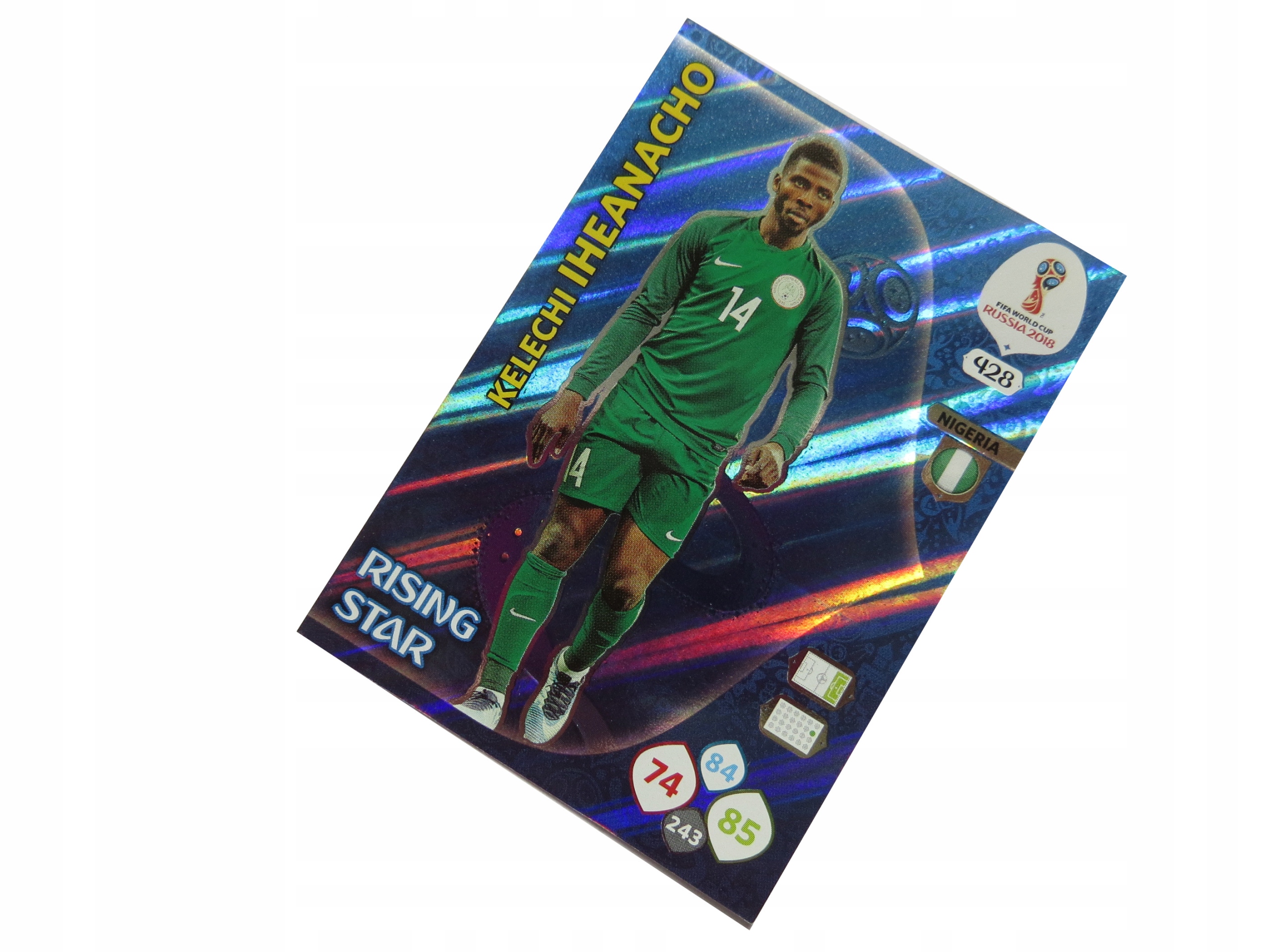 Panini World Cup Russia 2018 Karty Piłkarskie Rising Star Iheanacho 428