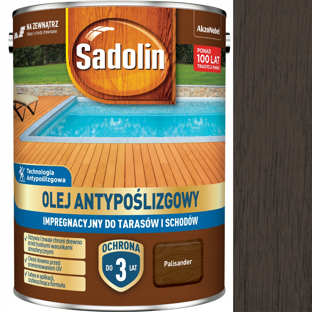Sadolin Impregnačný Olej Protišmykový 4,5 L Palisander