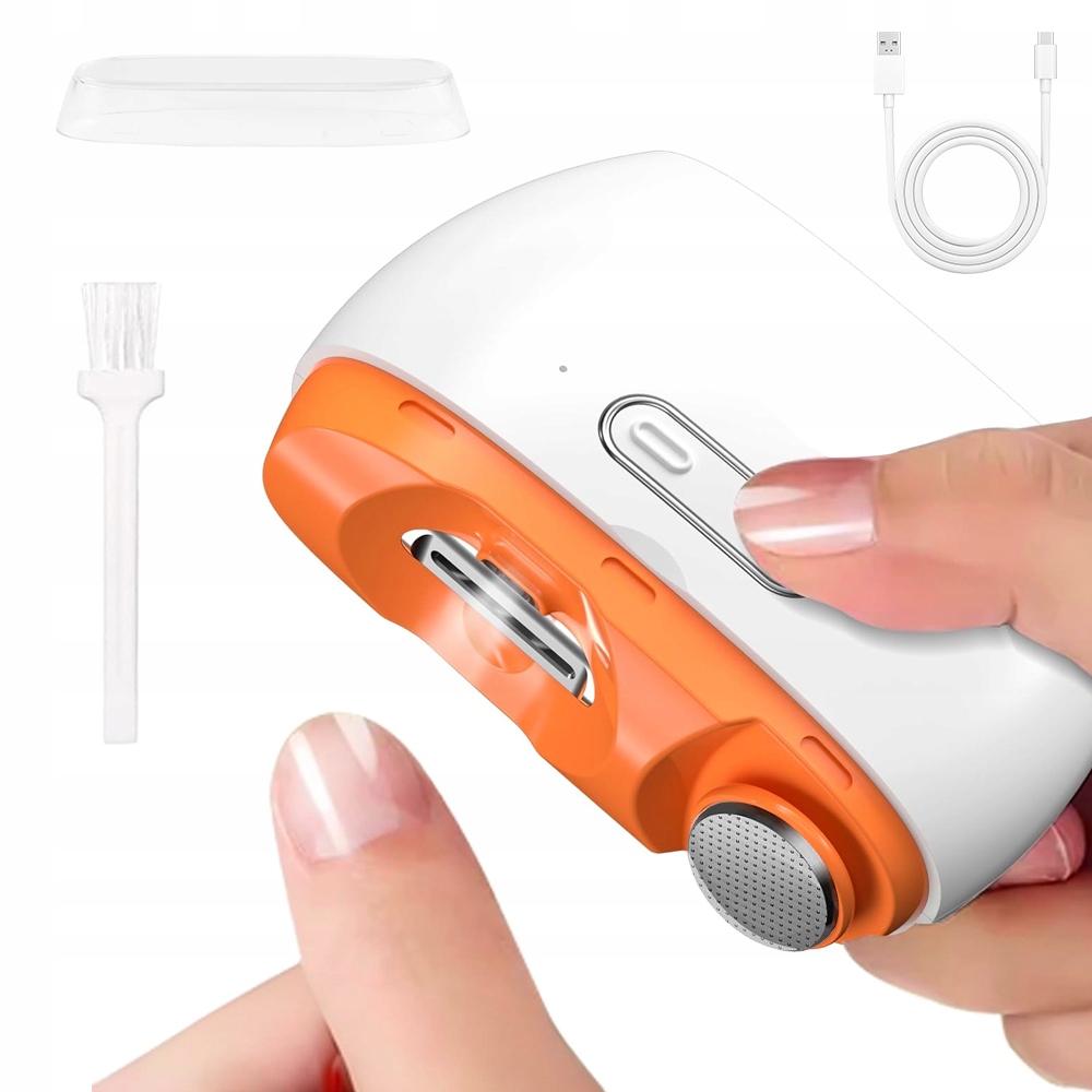 Elektrický Kleštičky Na Nehty Leštička Nehtů 2V1 2 Led Režimy Usb Tiché