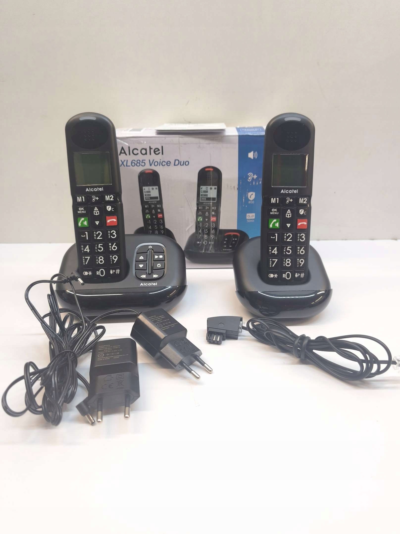 ALCATEL XL685 Voice Duo - bezprzewodowy telefon stacjonarny DECT