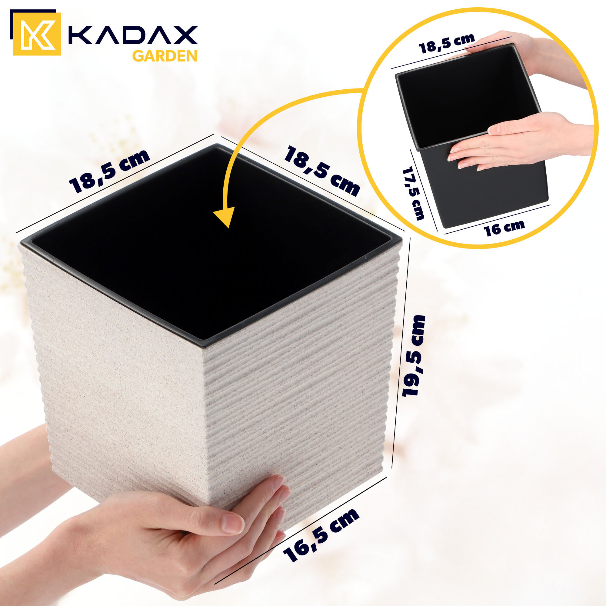 DONICZKA DONICA OSŁONKA Z WKŁADEM KOLORY 19 cm Marka Kadax