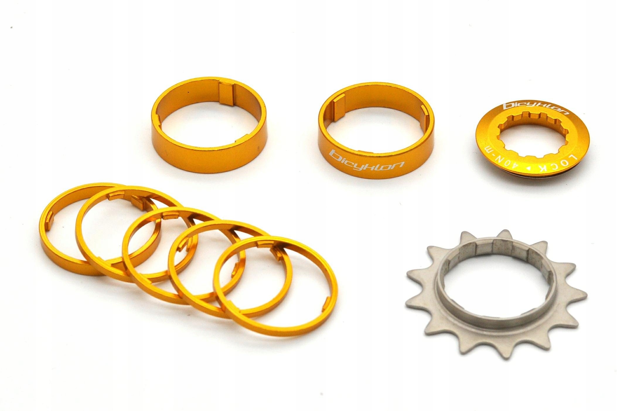 Reduktorový Adaptér Místo Kazety Bicyklon Single Speed Pro Kit 13T Zlatý