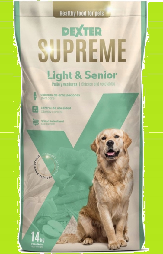 Levně Dexter Supreme Senior&Light 14 kg – Plnohodnotná výživa pro seniory