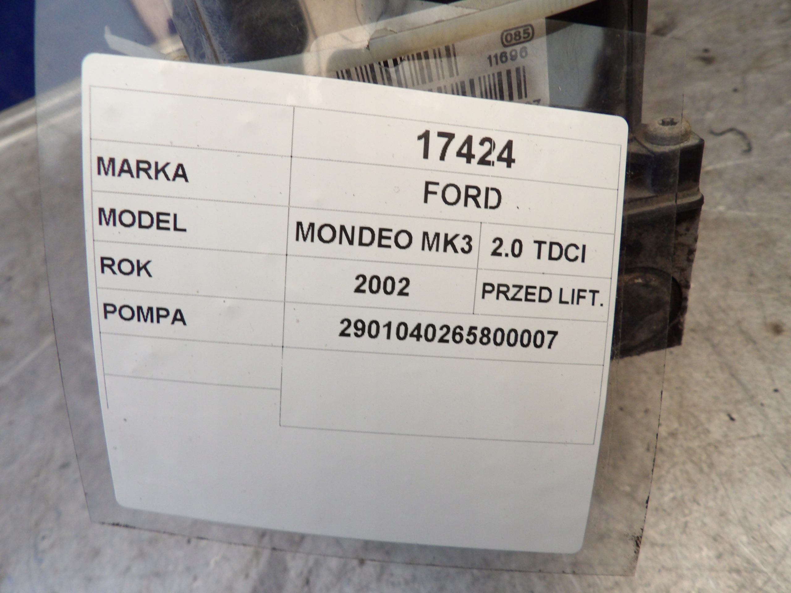 Ford Mondeo MK3 pump ABS 0265800007