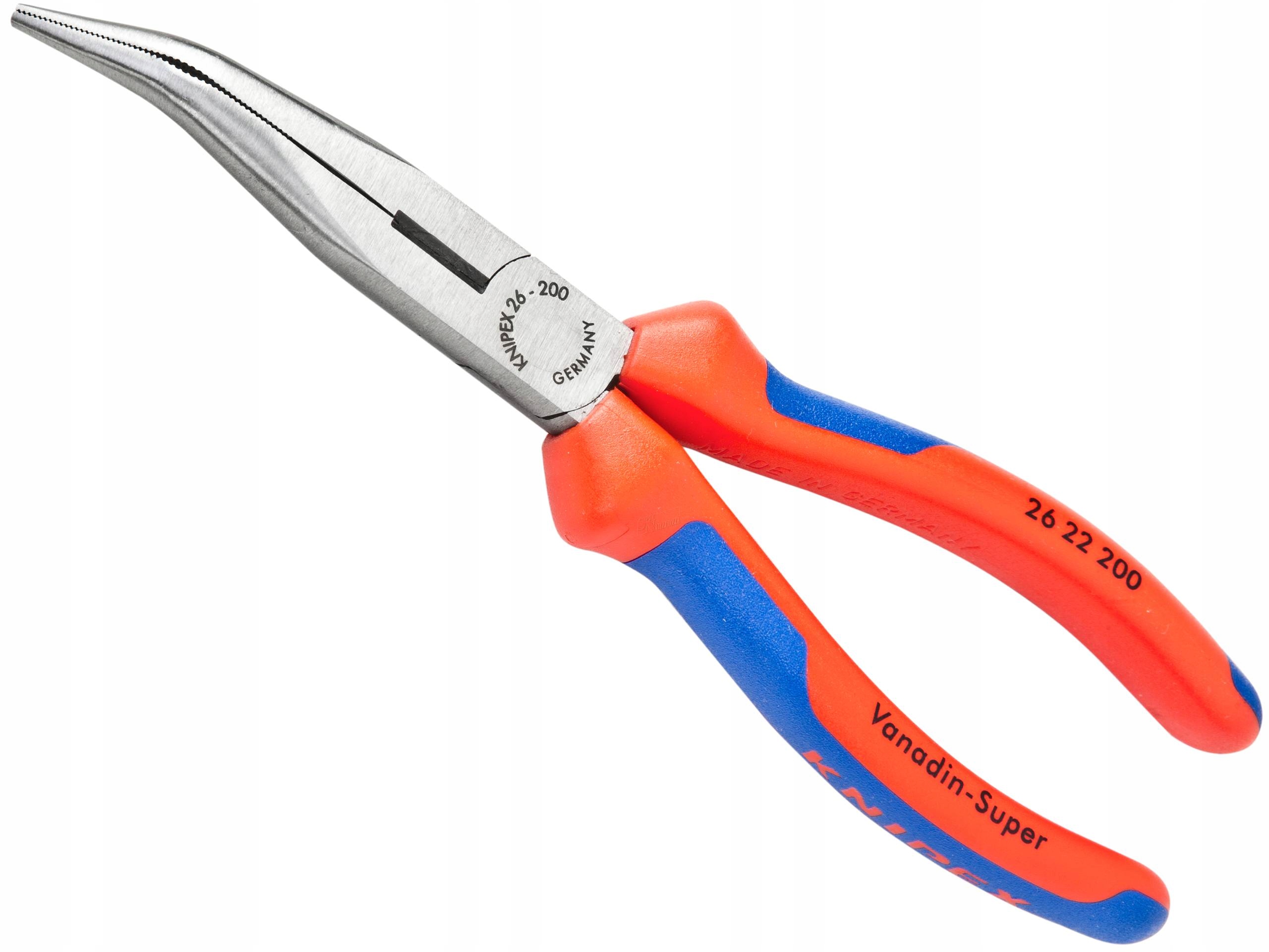 

Knipex Szczypce Wydłużone Półokrągłe Gięte Zwężane