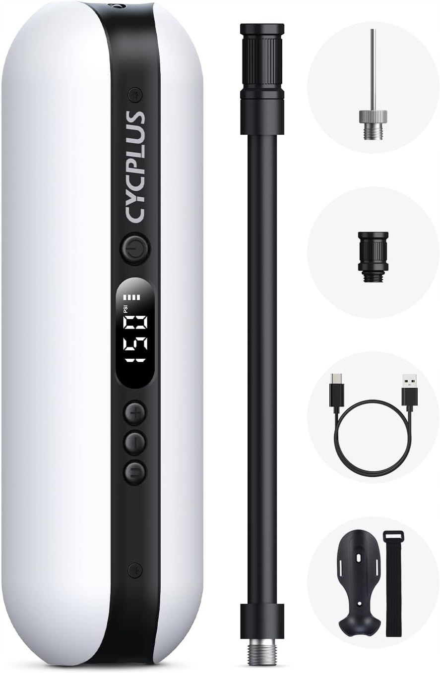 POMPKA ELEKTRYCZNA CYCPLUS A2 KOMPREESOR DO OPON INFLATOR 150 PSI LCD PRO