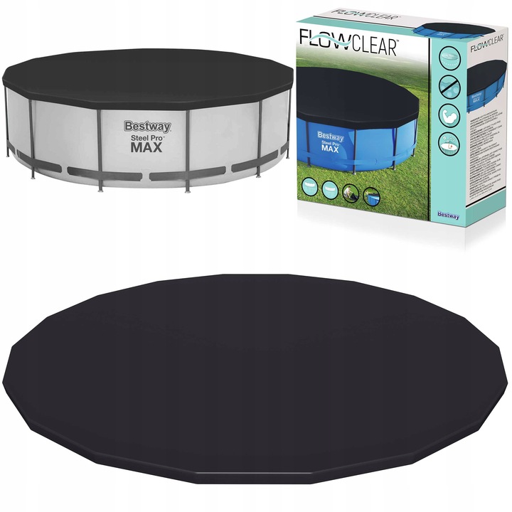 Pokrywa Basenowa Plandeka Mata Przykrycie Osłona Basenu Stelaż 457 cm 58038