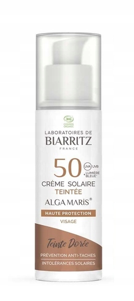 Laboratoře Alga Maris Tónovaný opalovací krém na obličej Spf 50