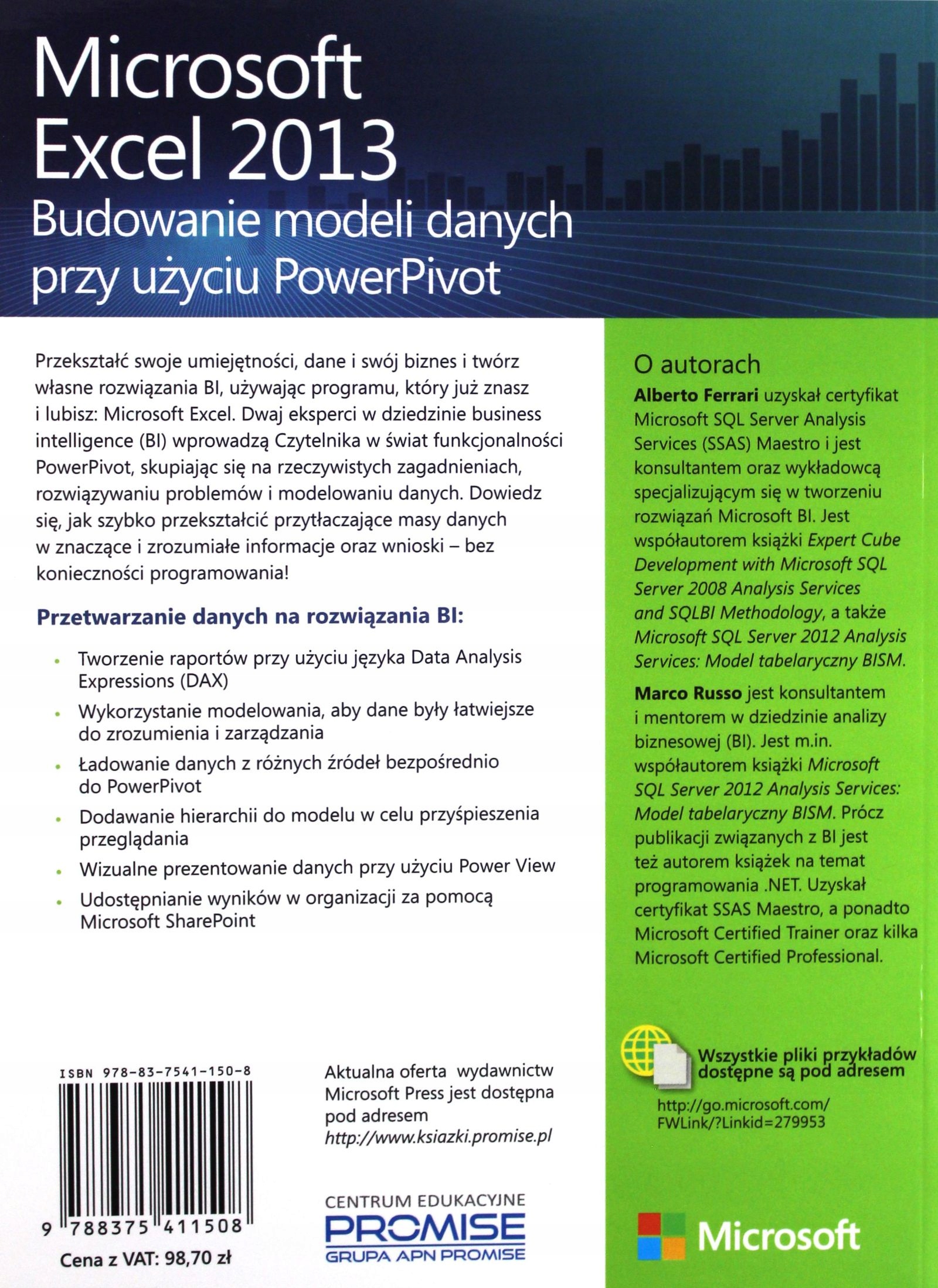 MICROSOFT EXCEL 2013: BUDOWANIE MODELI DANYCH PRZY Stan opakowania oryginalne