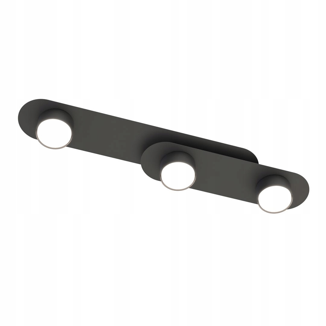 Stropná lampa 3xGX53 čierna Stilo 3 Bl