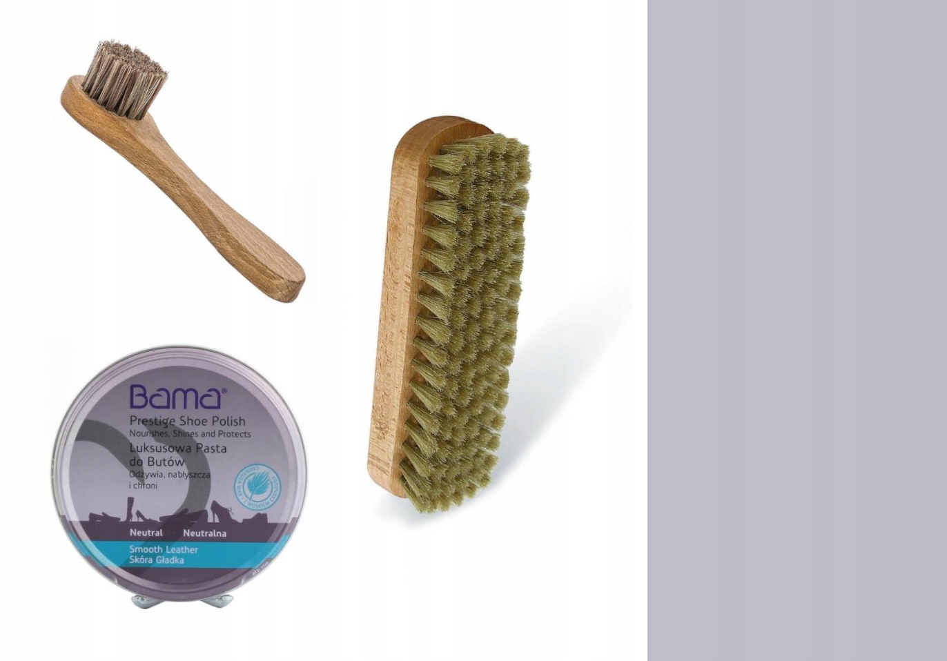 

Bezbarwna Pasta do Butów Szczotka Mazak Bama 3w1